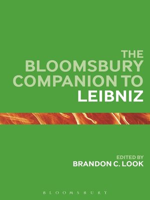 cover image of The Bloomsbury Companion to Leibniz